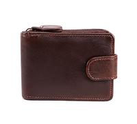JZFOACHR Wallets,Multifunctional Card Holder Large-Capacity Card Holder Retro Wallet Zipper Coin Bag (B 12 * 8 * 3cm)