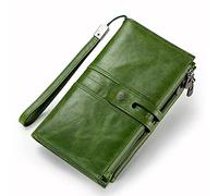 JZFOACHR Wallets,Wallets Zipper Strap Coin Purse Female Long Wallet for Women Hasp Design Card Holder Phone Bag (A 20 * 12 * 3cm)