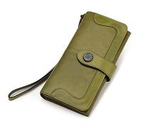 JZFOACHR Wallets,Women Office Lady Long Purse Clutch Zipper Business Wallet Bag Card Holder Big Capacity Wallet (A 18 * 9.5 * 3cm)