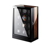JZFOACHR Watch Winders Automatic LCD Touch Screen Display, Wood Finish, Built-in Lighting Winding Spaces Powered by Extremely Quiet Motor Watch Winder Display Watch Box Storage