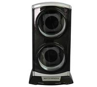 JZFOACHR Winder Automatic Double Winder for 2 Watches Double Rotating Storage Box 4 TPD Modes Self-Winding Mechanical Dustproof Case with Blue LED Light Quiet Motor (Color : D)