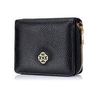 JZFOACHR Women Short Wallets Fashion Small Coin Purse Women's Leather Card Holder ID Case Wallet,Luggage (C)