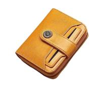 JZFOACHR Women's Short Retro Wallet Genuine Leather Tassel Zipper Hasp Mini Coin Purse Card Holders Phone Money Pouch Female Small Clutch,Luggage (A)