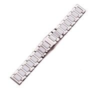 JZFOACHR Wrist Straps 16mm 18mm 20mm Watch Straps Stainless Steel Bracelet Middle Ceramics Watch Band Accessories Watchband Strap for Men Lady