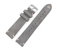JZFOACHR Wrist Straps Watch Strap Suede Watchband 18mm 19mm 20mm 22mm Teal Vintage Watch Strap Replacement Bracelet Handmade Stitching Watchband