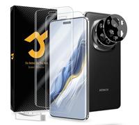 JZG 2 + 2 pieces for Honor Magic 6 Pro screen protector [non-glass], 2 screen protectors + 2 camera protection, fingerprint ID support, self-healing, anti-scratch, HD clear