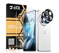 JZG 2 + 2 Pieces for OnePlus 13 5G Screen Protector [Non-Glass], 2 Screen Protectors + 2 Camera Protection, Fingerprint ID Support, Self-Healing, Anti-Scratch, HD Clear