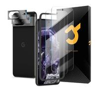 JZG 2 Pack Screen protector for Google Pixel 8,2 Pack Camera Lens Protector,Support Fingerprint Unlock, Easy Installation, Anti-Scratch, HD Clear