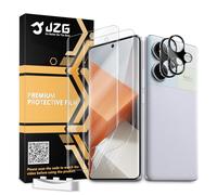 JZG Pack of 2 + 2 for Redmi Note 13 Pro Plus 5G Screen Protector [Non-Glass], 2 Screen Protectors + 2 Camera Protection, Fingerprint ID Support, Self-Healing, Anti-Scratch, HD Clear