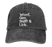 JZGESOM BDSM Multicolor Hat Peaked Men Women's Cowboy Cap Woof Grrr Sniff Lick Baseball Caps Personalized Visor Protect Hats