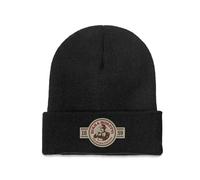 JZGESOM Vintage Birra Moretti Beanie Knitted Hat Caps Fur Women Men Bonnet Winter Warm