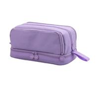 Jzh45adc Ergonomic Handle Pencil Organiser, Multi-Layer Oxford Fabric Case for UK Students 80+ Pen Storage, GCSE Exam & Office Desk Solution
