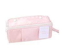 Jzh45adc Extending Pencil Case, Large Capacity Multipen Organiser with Multiple Compartments, Canvas Pen Holder for 105 Pens, School Office Travel Makeup Storage Bag