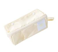 Jzh45adc Extending Pencil Case, Large Capacity Multipen Organiser with Multiple Compartments, Canvas Pen Holder for 105 Pens, School Office Travel Makeup Storage Bag