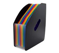 Jzhen Rainbow Expanding File Folder, 13 Compartment Storage Folder A4 Magazine Holder Portrait Sorters, Accordion Document Filing Box Deskstop File Organiser