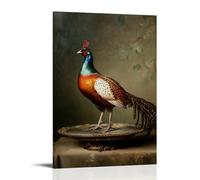 JZHJNHRR Dutch Golden Age Study of A Pheasant Displayed on A Platter, Its Plumage Still Brilliant in Death Artistic Wall Mural Modern Hanging Decor Poster24x36inch(60x90cm)