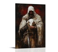 JZHJNHRR The Lamb And The Blade - A Crusader Choosing Peace Over War Artistic Wall Mural Modern Hanging Decor Poster16x24inch(40x60cm)