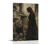 JZHJNHRR The Lioness Follows Mary Through The Ashes of A Forgotten Village Artistic Wall Mural Modern Hanging Decor Poster16x24inch(40x60cm)