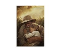 JZHJNHRR The Prodigal Son Collapses Into His Father’s Arms, The Fields Echoing with Mercy Under The Western Light. Artistic Wall Mural Modern Hanging Decor Poster24x36inch(60x90cm)