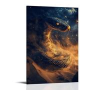 JZHJNHRR The Sand Serpent Writhing Through A Desert Storm at Midnight Artistic Wall Mural Modern Hanging Decor Poster08x12inch(20x30cm)