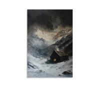 JZHJNHRR The Wind Carries The Song of The First Noel Across Mountains And Down Into The Manger Artistic Wall Mural Modern Hanging Decor Poster20x30inch(50x75cm)