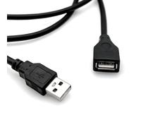 JZK 1.3M 24AWG Male to Female USB 2.0 Extension Cable, USB A Data Transfer Cord for Printer, Keyboard, Mouse and other USB computer peripherals, Black