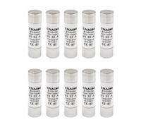 JZK 10 pieces Ceramic fuses 32 amp, 32A R015 RT18 10 * 38 500V cylindrical Ceramic Tube Fuse Link