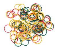 JZK 100 Coloured Heavy Duty Thick Rubber Bands, 25mm*1.5mm, Office & School Elastic Bands
