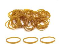 JZK 100 x Thick strong elastic bands, 100mm*5mm, Brown large Rubber Bands, Heavy Duty thick Rubber Bands, Office Wide Rubber Bands, Sturdy Stretch Rubber Bands for Home and School