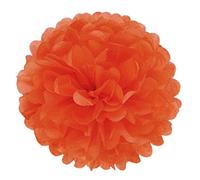 JZK 10pcs 25cm Orange Tissue Paper Hanging pom poms Flower Ball Decorative Pompom Party Decorations for Wedding, Birthday, Baptism, Baby Shower, Holy Communion, Girls Bedroom