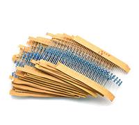 JZK 1280 x Resistor Kit 64 Values 1%, 1 Ohm-10M Ohm 1/4W Metal Film Resistors Assortment For Electronic DIY Projects