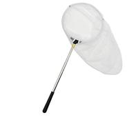 JZK 173cm Long handle extendable kids fishing net with telescopic handle for pond and rock pool, insect butterfly catcher net for kids, crabbing net for kids