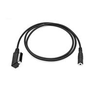 JZK 1M AMI MDI to 3.5mm Female AUX Audio Cable Adapter, Music Media Interface Cord for Audi A3 A4 A5 A6 Q5 Q7, for VW Golf Tiguan Jetta, for Skoda, for Seat (Black)
