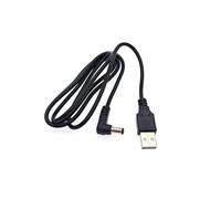 JZK 1M USB 2.0 Type-A Male to 5.5 x 2.1mm DC 5V Power Cable, 90-Degree Right Angled Barrel Jack Charging Cord for Small Electronics