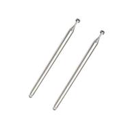 JZK 2-Pack DAB FM Portable Radio Telescopic Antenna Replacement, 7-Section TV Radio Aerial (14cm - 73cm) for DAB/AM/FM Stereo Reception, Home AV Receivers, TV Tuners