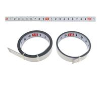 JZK 2 PCS 1m and 2m self adhesive measuring tape, Left to Right steel measure tape 1 metre and 2 meter, metric tape measure with sticker on back