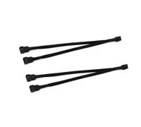 JZK 2 Pcs 26CM 2 Way 4 Pin PWM Fan Splitter Cable, 4-Pin PWM Fan Y-Cable, 1 to 2 Fan Splitter Extension Cable for computer case fan, motherboard