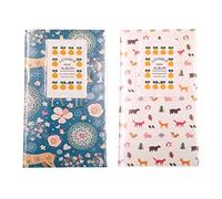 JZK 2 x Instant instax Photo Album Card Holder for Fujifilm Instax Mini 7s 8 25 90 50s & Polaroid Snap PIC-300 Z2300 Zip (forest blue + white)