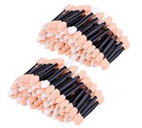 JZK 200 x Disposable dual sided sponge eyeshadow brush eye makeup applicators for girls and women