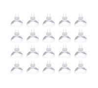 JZK 20PCS Aquarium Suction Cup Clips for 4-6mm Aquarium Air Tube, Fish Tank air pipe Sucker, Airline Tubing Transparent Air Hose Holder Clamp