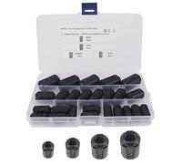 JZK 25 x Black clip-on ferrite ring core RFI EMI noise suppressor cable clip, inner diameter 3.5mm 5mm 7mm 9mm for USB cable, mouse cable and keyboard cable