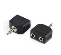 JZK 2PCS 3.5mm Headphone Splitter for Mobile Phone/MP3 Player/Laptop/Tablet/Speaker/Headset, Dual 3.5mm Jack Adapter