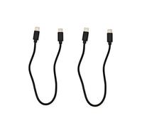 JZK 2PCS 30cm short USB C to USB C cable fast charge, 60W 20V 3A PD USB Type C charger cable data cord for iPhone 16 15, for Samsung Galaxy S23 S22 S21, for Huawei Mate, for MacBook Pro Air