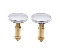 JZK 2Pcs 38mm Pop Up Plug Stopper, Basin Sink Click Clack Sprung Plug Stopper, Bathroom Basin Waste Pop Up Plug Replacement
