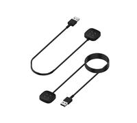 JZK 2pcs Charger cable for Fitbit Sense/Sense 2,Versa 3/Versa 4 Smartwatch(3.3ft/1ft), Replacement charging magnetic dock compatible with Fitbit Versa4/Sense2