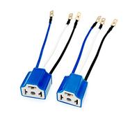 JZK 2pcs H4 wiring harness connector, H4 9003 HB2 ceramic H4 car headlight socket 3pin, H4-3 car lamp scoket, H4 headlight harness socket for vehicle headlights/fog lights