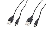 JZK 2Pcs Replacement Charger Cable for Nintendo DSI NEW 3DS 2DS XL,1.2m USB Data Power Charging Cable Cord Lead for Nintendo 3DS
