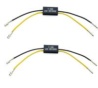 JZK 2PCS Y-200 12V motorcycle LED turn signal indicator light resistor adaptor, motorbike led indicator decoder for motorcycle scooter quad off road