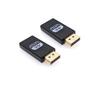 JZK 2x DP to 4K Adapter, Uni-Directional Male DP to Female AV Converter | Gold-Plated Display Port Adapter for Dell, for HP, for Lenovo, PC, Laptop, Monitor, GPU, TV