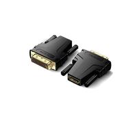 JZK 2x HDMI to DVI adapter, Gold-plated Bidirectional DVI male to HDMI female connector for computer, laptop, PC, projector, HDTV, TV Box